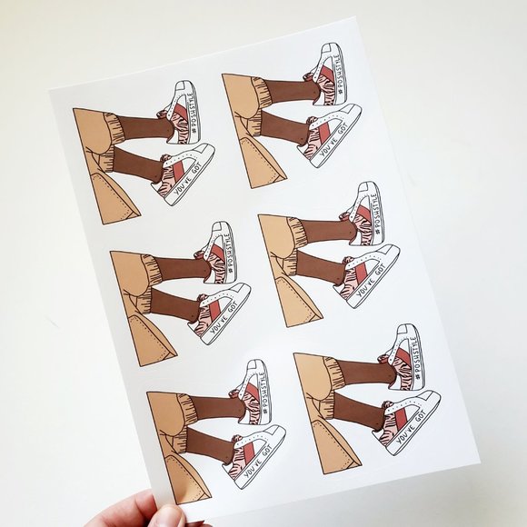 LB018.1 PoshStyle Sneaker Sticker [Price Firm] - Picture 5 of 8